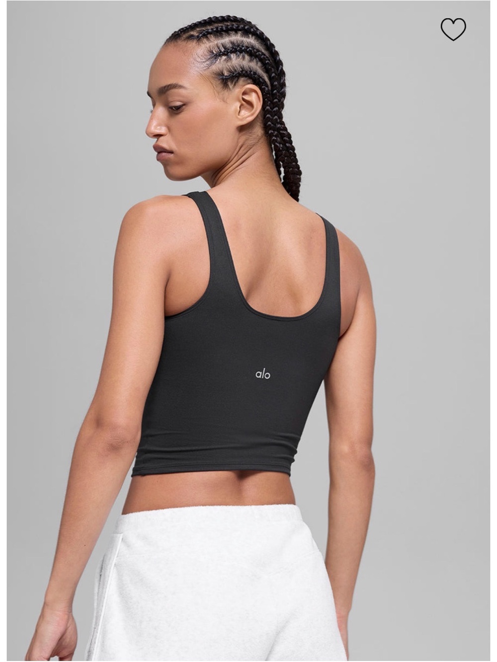 Alo Women's Black Softsculpt Precision Tank top Size Medium NWT